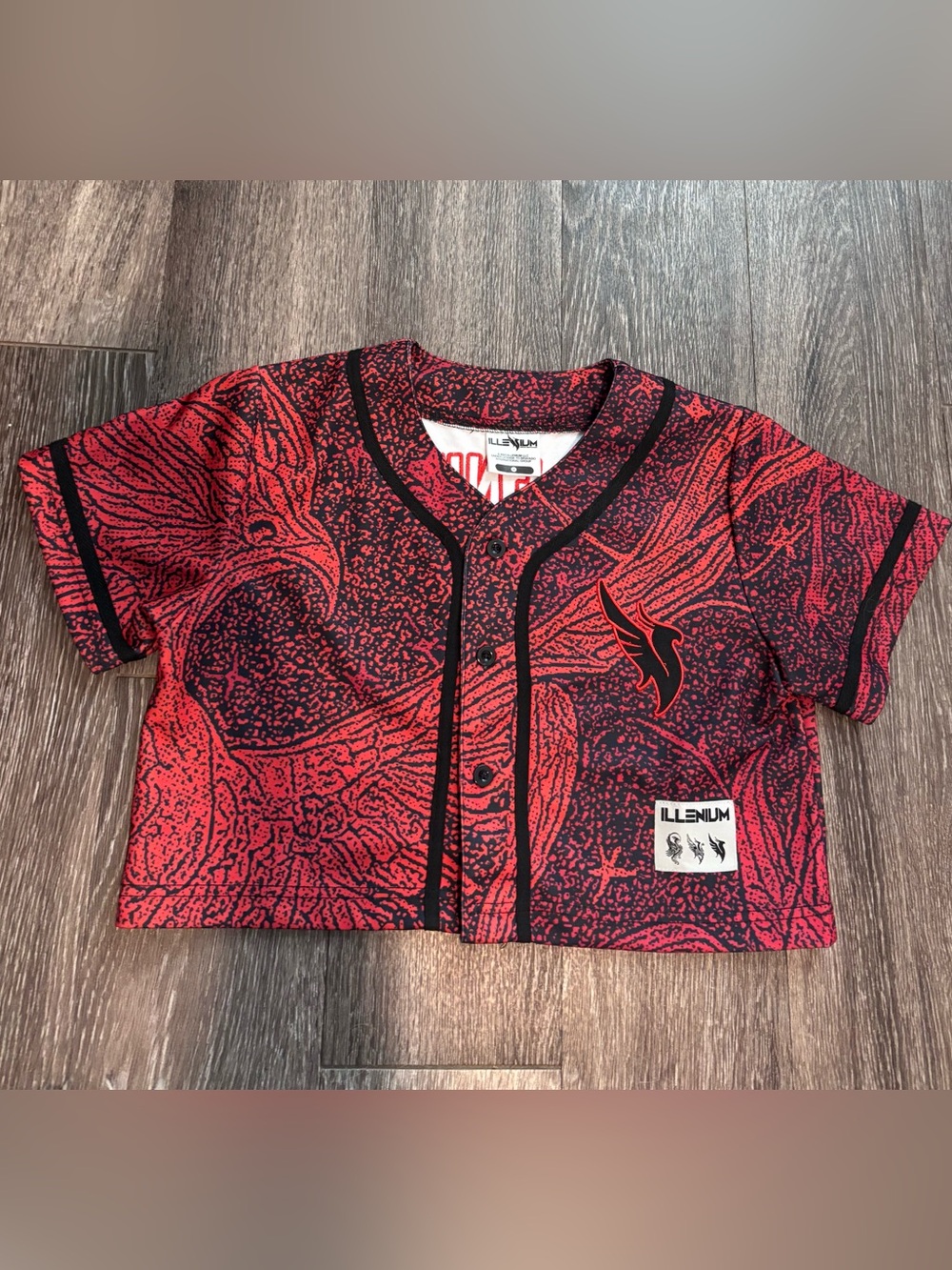 🔥 Illenium 2023 Album Tour Red Phoenix Crop Jersey 🔥